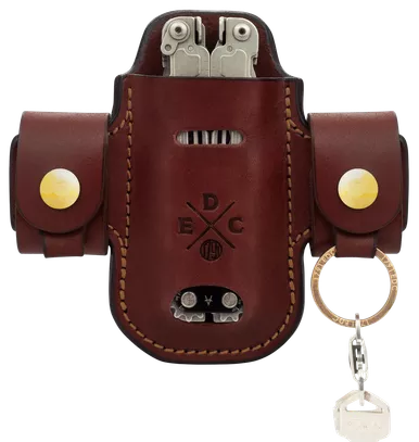 1791 Gunleather HD-AS-SL-CHN-A EDC Heavy Duty Action Snap OWB Holster Chestnut Leather