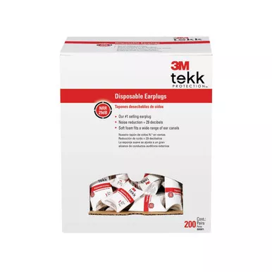 3M Peltor E A R Soft Foam Ear Plugs 200 Pack