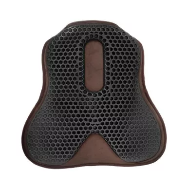 ACAVALLO Ortho-Coccyx Hexagonal Gel-Out Brown Medium Jumping Seat Saver (AC531-07-MD)