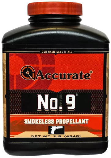 Accurate Powders No. 9 Spherical Handgun Powder 1 lbs