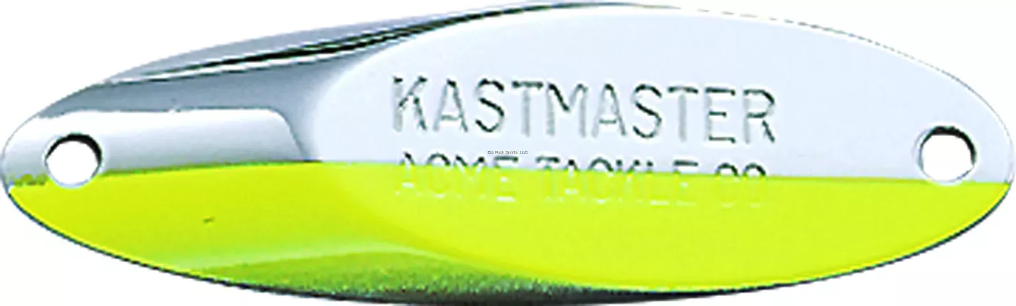 Acme Kastmaster Spoon - 1-3/4" 1/4 oz Chrome & Chartreuse Stripe