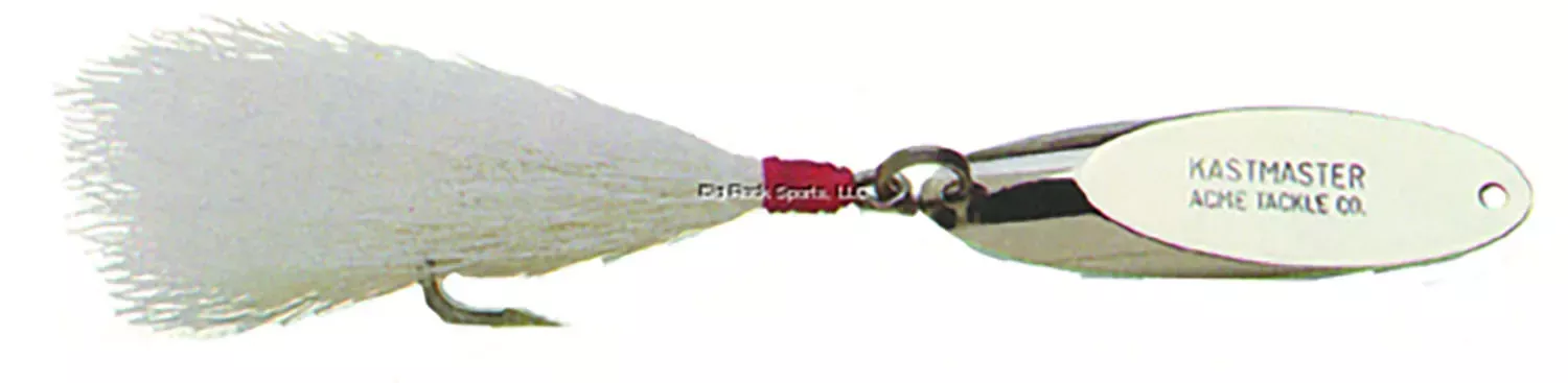 Acme Kastmaster Spoon - 1-3/4" 1/4 oz Chrome with White Bucktail