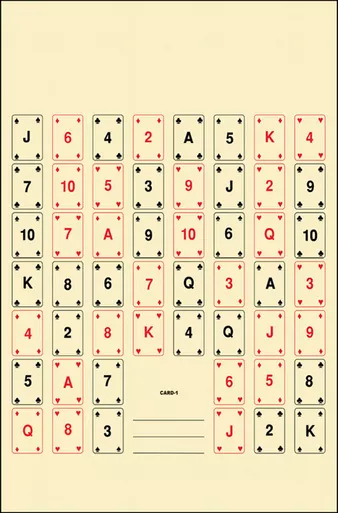 Action Target CARD1100 Playing Card Target 22.5 x 24 Inches