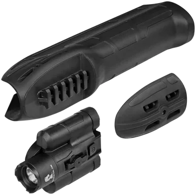 Adaptive Tactical AT02900 Ex-Performance Forend with 300 Lumen Flashlight Remington 870 12 Gauge Black