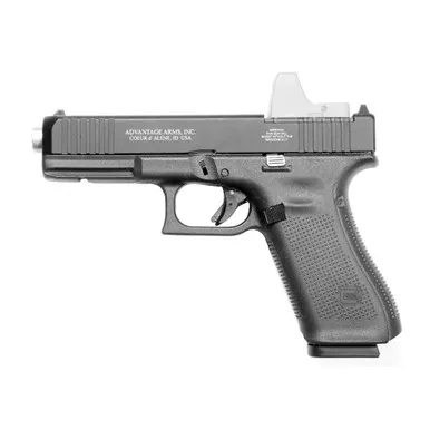 Advantage Arms Conversion Kit, 17-22G5-MOD-CA, 22 LR, 4.49" Barrel, Fits Glock 17/22 Gen 5, Optics Ready, Black, Fixed Sights, 10 Rounds, 2 Magazines, California Compliant AAC17-22G5-MOD-CA