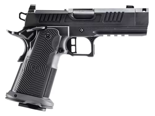 Alpha Foxtrot AF1911-Romulus MOS Adapter Handgun 9mm Luger 171 & 20rd1 Magazines 3.5 Comp Threaded Barrel DLC Black