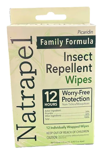 Arb Natrapel Picaridin Wipes 12 Count