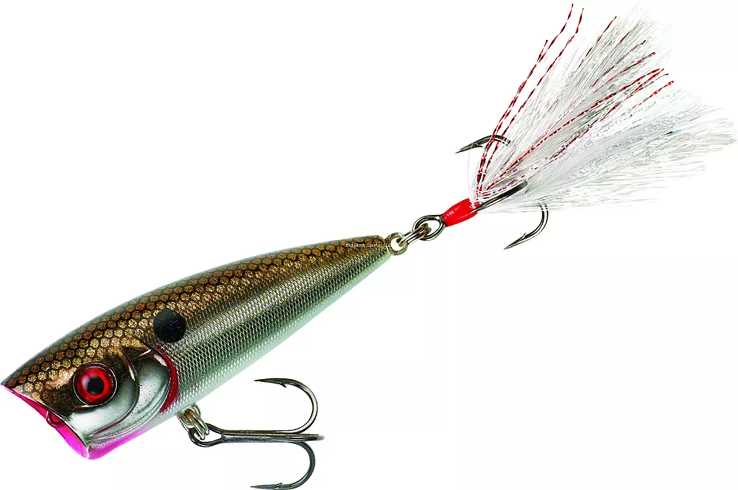Booyah Boss Pop Topwater Popper - 3" 3/8 oz Arkansas Shiner
