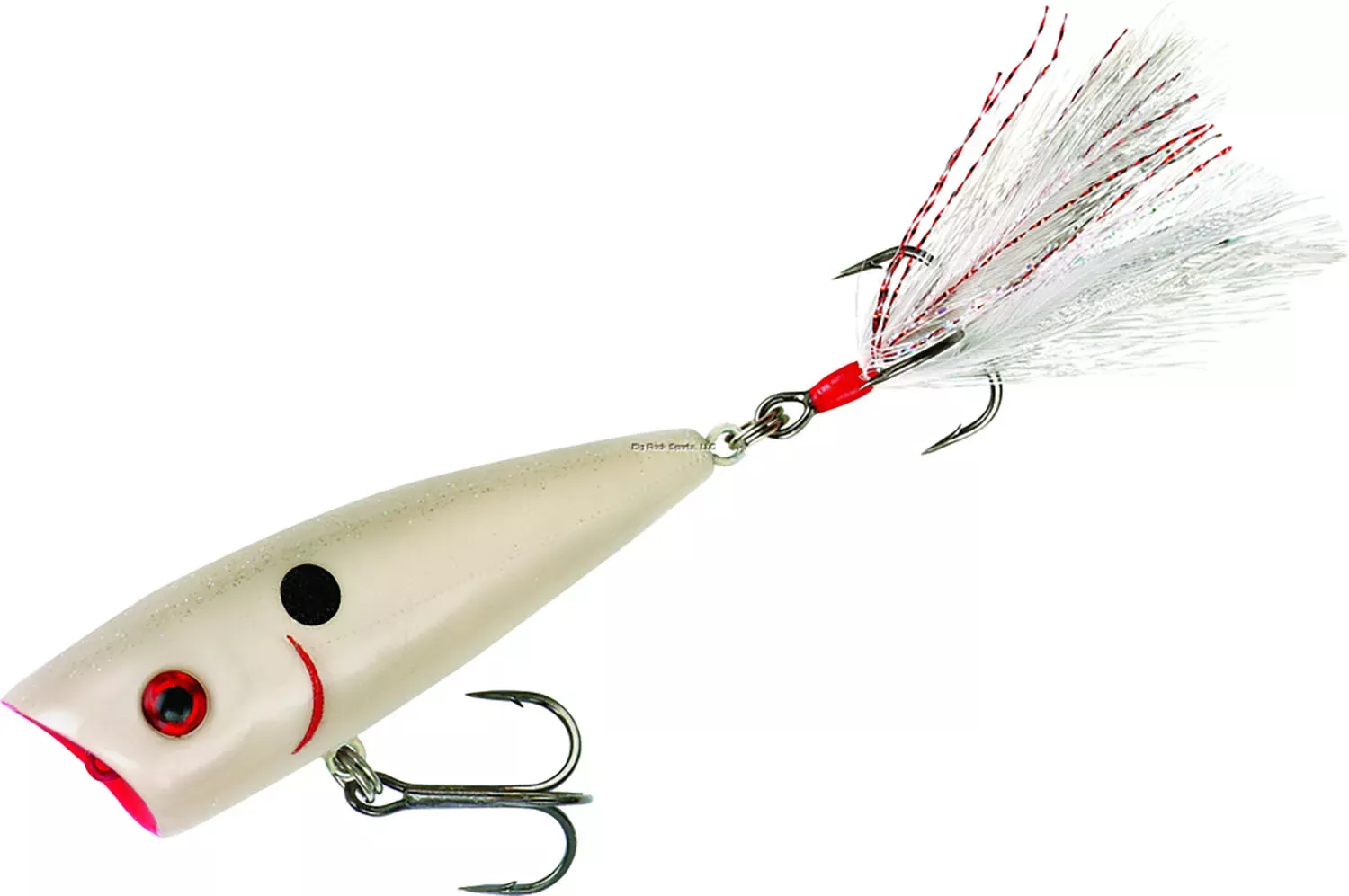 Booyah Boss Pop Topwater Popper - 3" 3/8 oz Bone Shiner