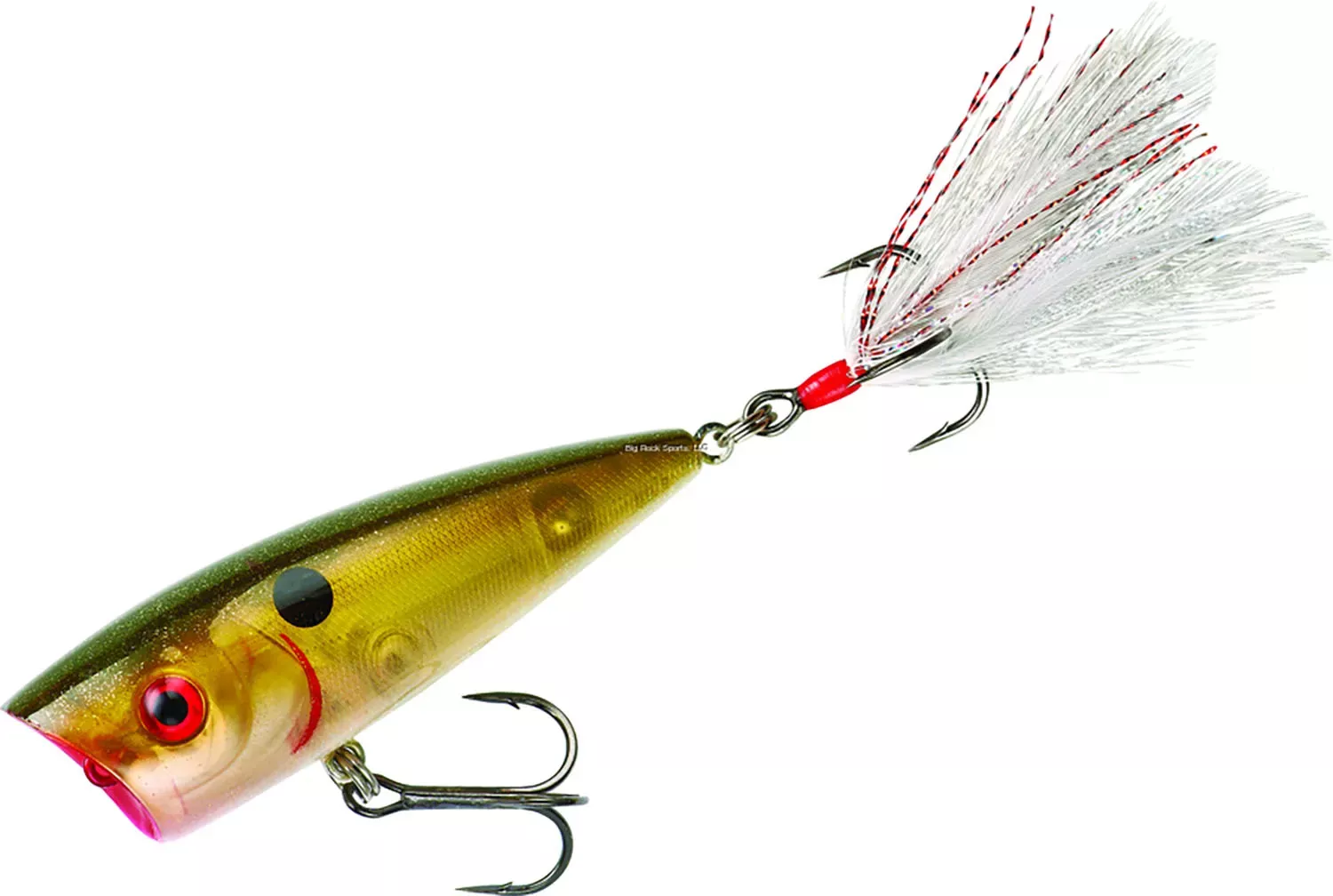 Booyah Boss Pop Topwater Popper - 3" 3/8 oz. Ghost Shiner