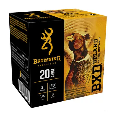BROWNING BXD Upland 20Ga 3in 1 1/4 oz #6 Shotshells (B193512036)