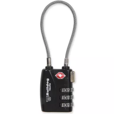 BULLDOG TSA LOCK W/STL CABLE NON-CA