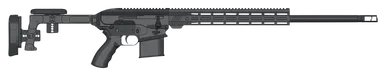 Bushmaster 0110003BLK BA306.5 Creedmoor 10+1 24" Black Threaded Barrel, Black Hard Coat Anodized 14" M-LOK Handguard, Black Aluminum Chassis Folding Stock, AR Style Grip, Ambidextrous