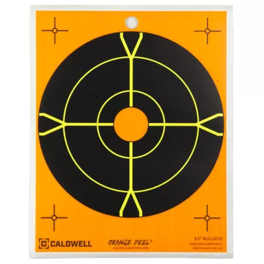Caldwell 8" Sight-in Target, Orange/Black, 25 Sheets, (5) 5-Packs 1166103