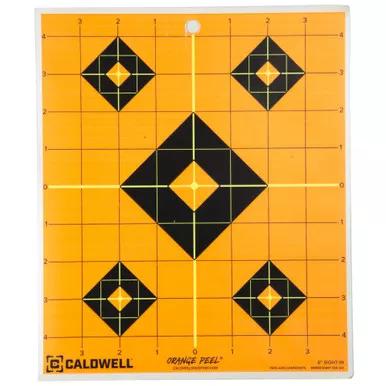 Caldwell 8" Sight-in Target, Orange/Black, 5-Pack 1166102