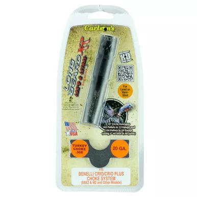 CARLSONS Long Beard Ported Turkey Benelli Crio/Crio Plus 20ga Choke Tubes (70155)
