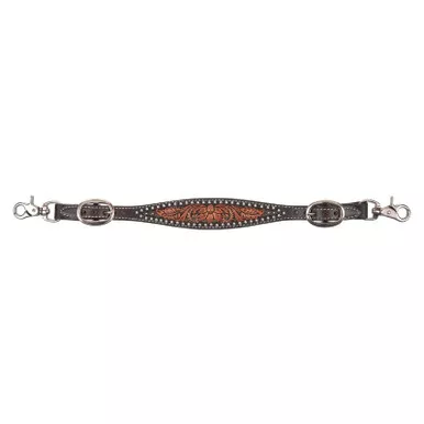 CIRCLE Y Dark Flash Arizona Flower Wither Strap (1008-45-SC)