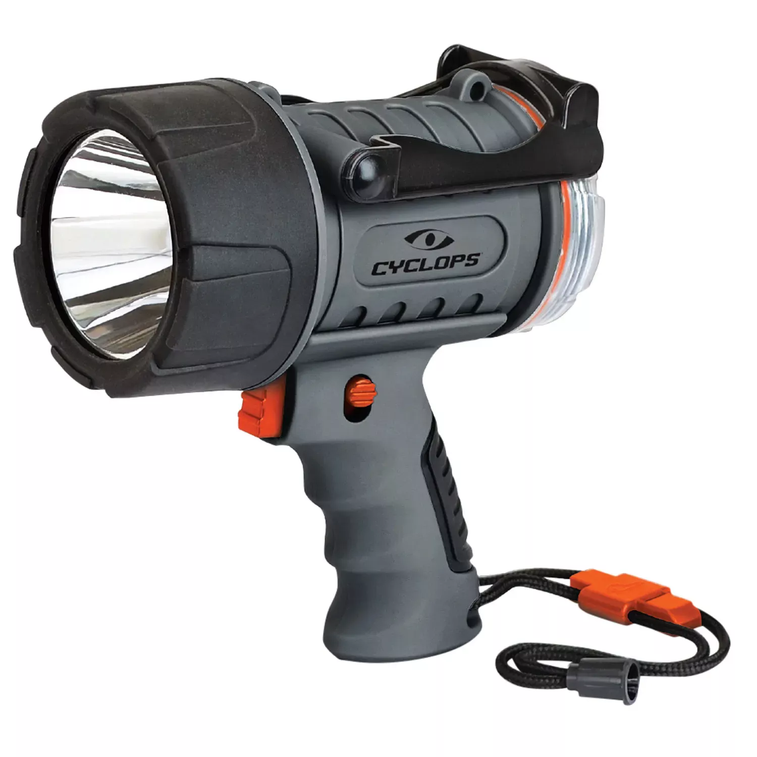 Cyclops Hand Held 350/700 Lumens Red/Clear Cree XM LED Black/Gray ABS Polymer
