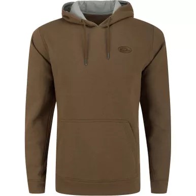 DRAKE Men's The Three End Chocolate Chip Solid Hoodie (DS2295-CHC)