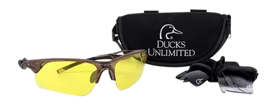 Ducks Unlimited Shooting Glasses Kit Clear Smoke Amber Lenses