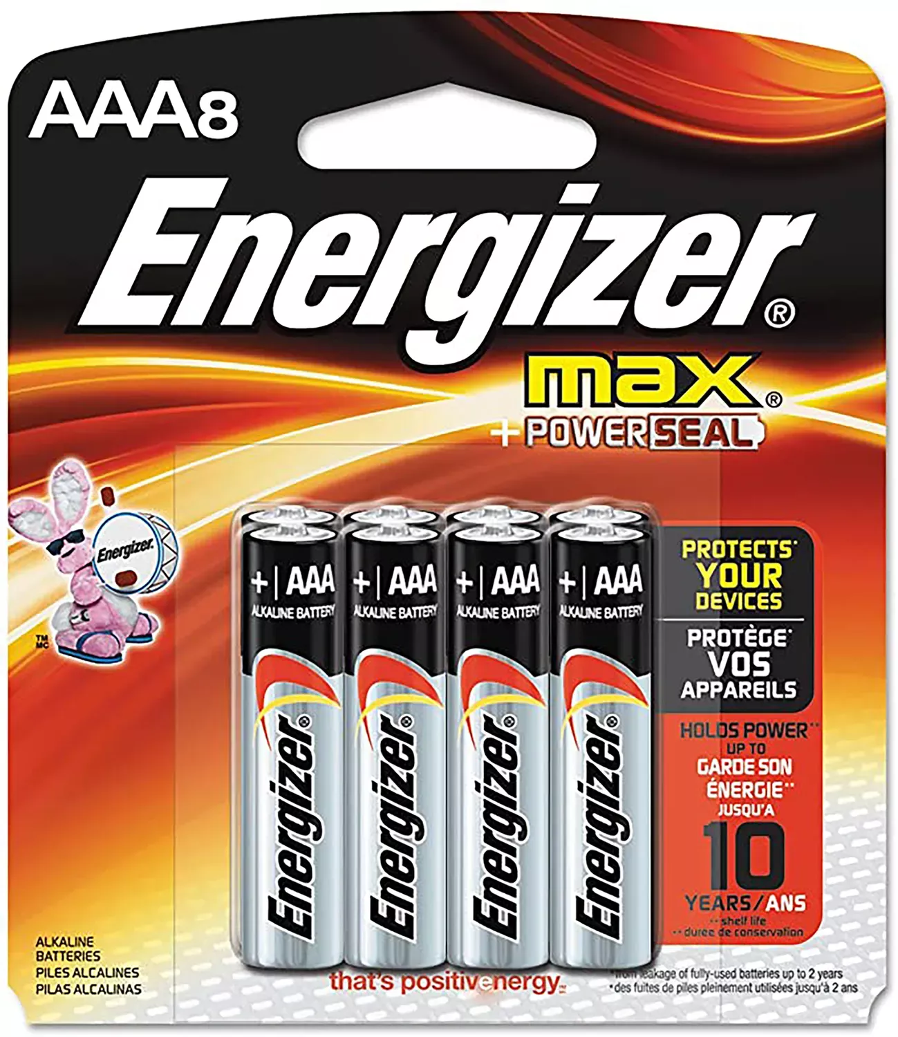 Energizer AAA Max 1.5V Alkaline 8 Batteries Per Pack