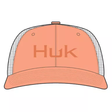 HUK Embroidered 110 Mineral Blue Trucker Hat (H3000523-393)