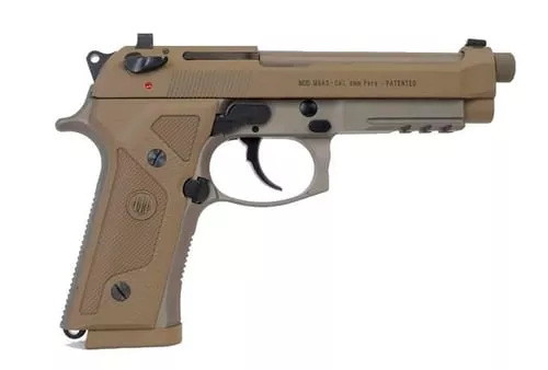 M9A3 9MM FDE 5" 17+1 TB SFTY # | SAFETY-DECOCKER | 1/2-28 TPI