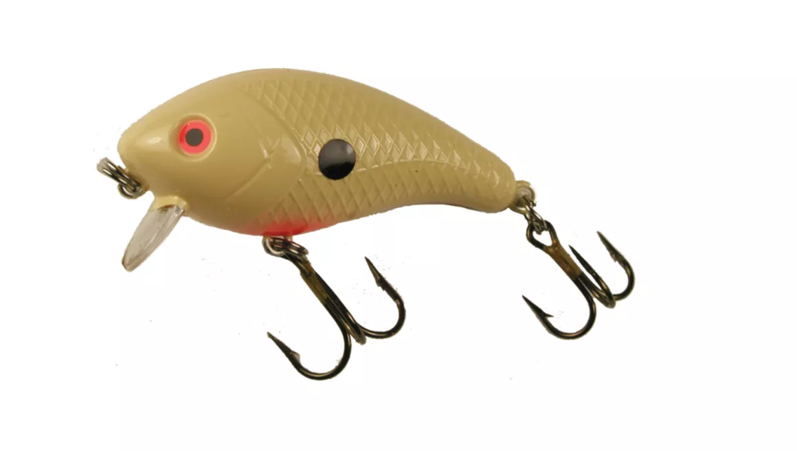 Manns Baby 1-Minus Crankbait - Bone/Orange Belly 1/4 oz.