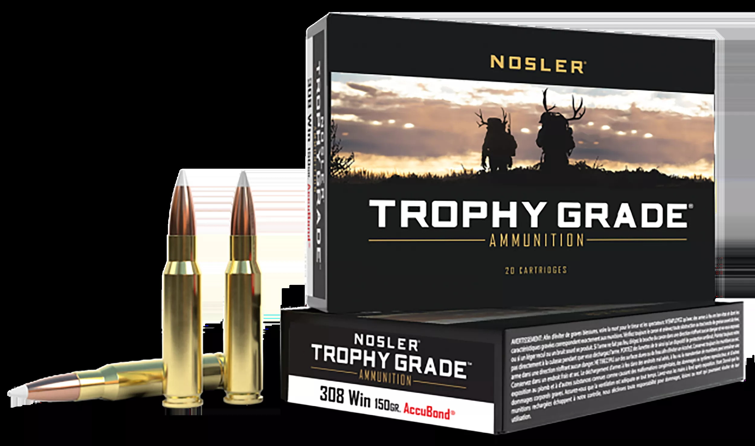 Nosler Trophy Grade 308 Win 150 gr AccuBond 20 Bx