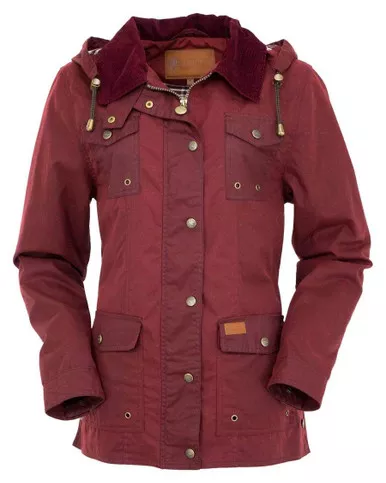 OUTBACK TRADING Women's Jill-A-Roo Oilskin Berry Jacket (2184-BRY)