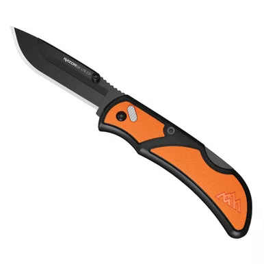Outdoor Edge Razor-EDC LT Pocket Knife 2.5 Inch Blade Black (Includes 6 Replaceable Blades, Grivory Handle)