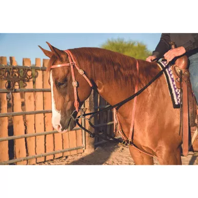 PROFESSIONAL'S CHOICE Black Draw Rope Martingale (AD8062HL)