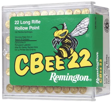 Remington CBee 22LR Ammo 33 Grain Hollow Point Box of 100