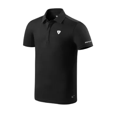 REV'IT! Men's Dax Black Polo (FFC162-0010)