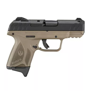 RUGER Security-9 9mm Luger 3.42in 10rd Compact Black/FDE Double-Action Pistol (3847)