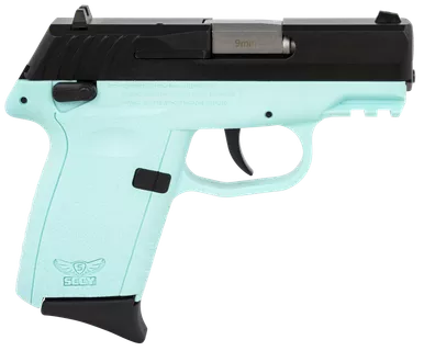 SCCY CPX-1 9mm Luger Pistol 3.1" Barrel 10+1 Round Black Slide Blue Frame (Includes Trigger Guard Lock)