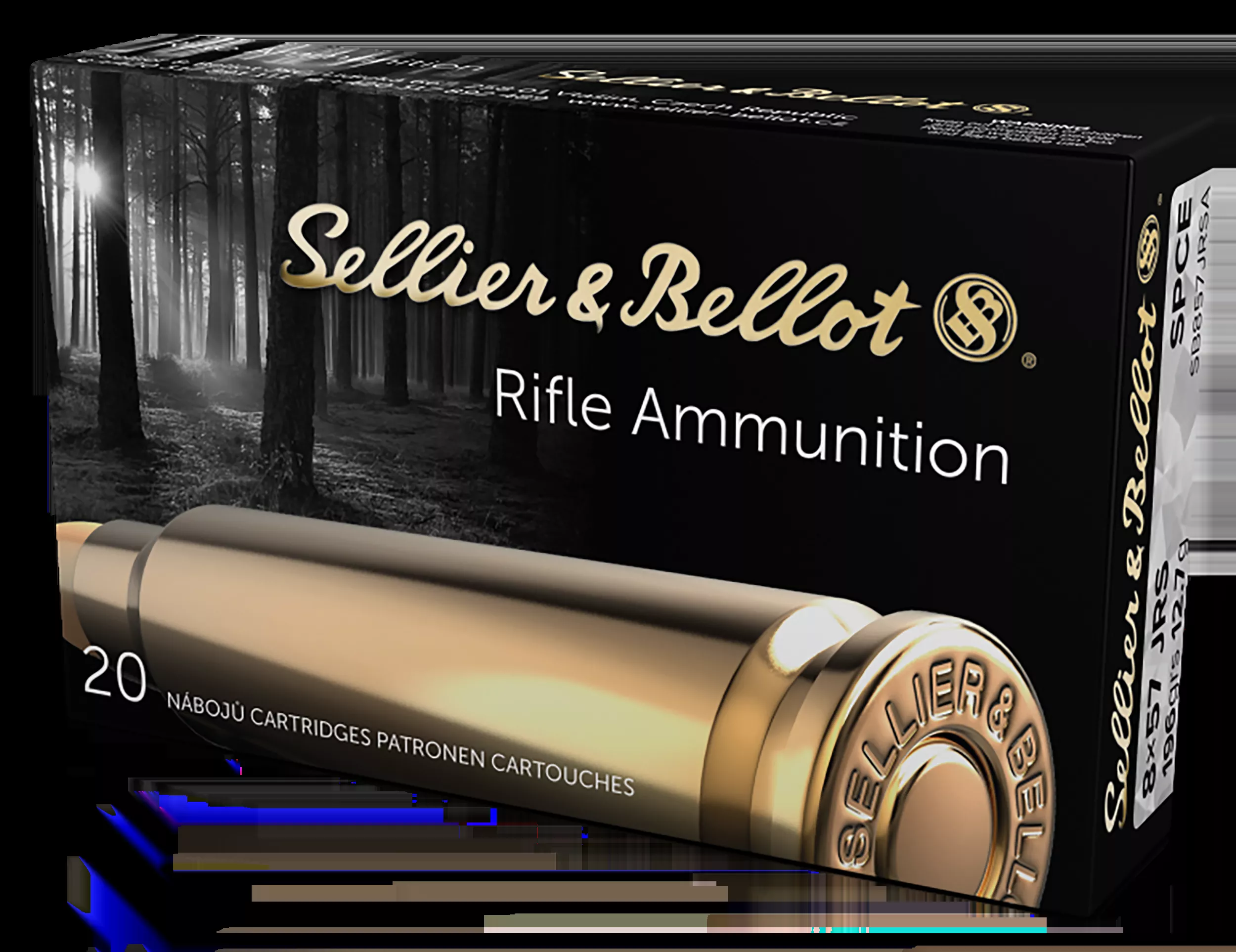 Sellier & Bellot 8x57mm JRS 196gr Soft Point 20rd Bx/ 20 Cs