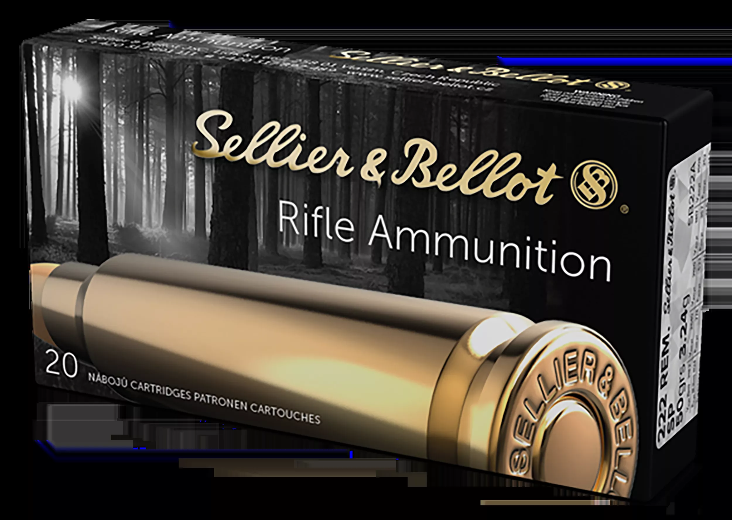 Sellier & Bellot Rifle 222 Rem 50 gr Soft Point (SP) 20 Bx