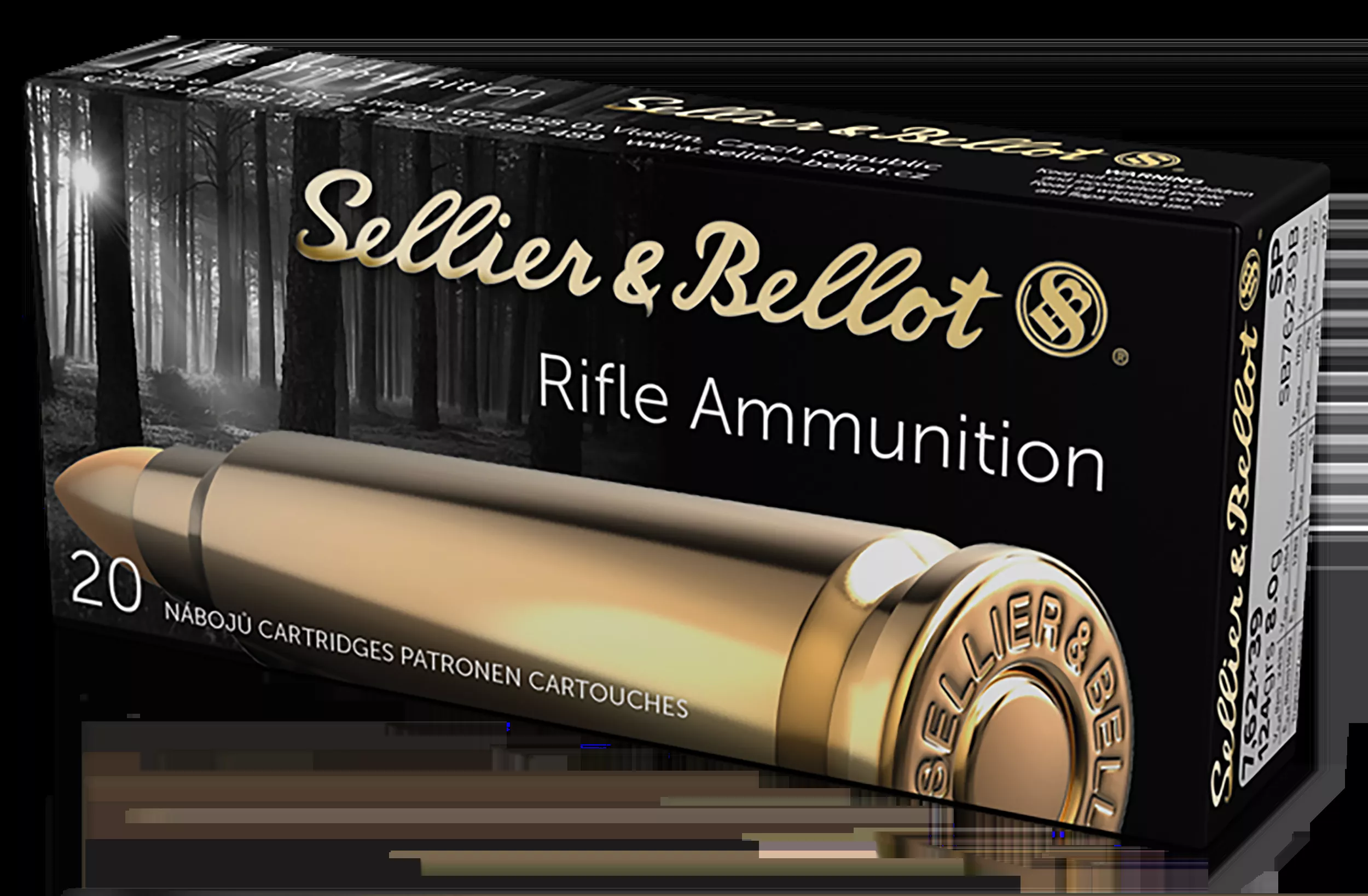 Sellier & Bellot Rifle 7.62x39mm 123 gr Soft Point (SP) 20 Bx