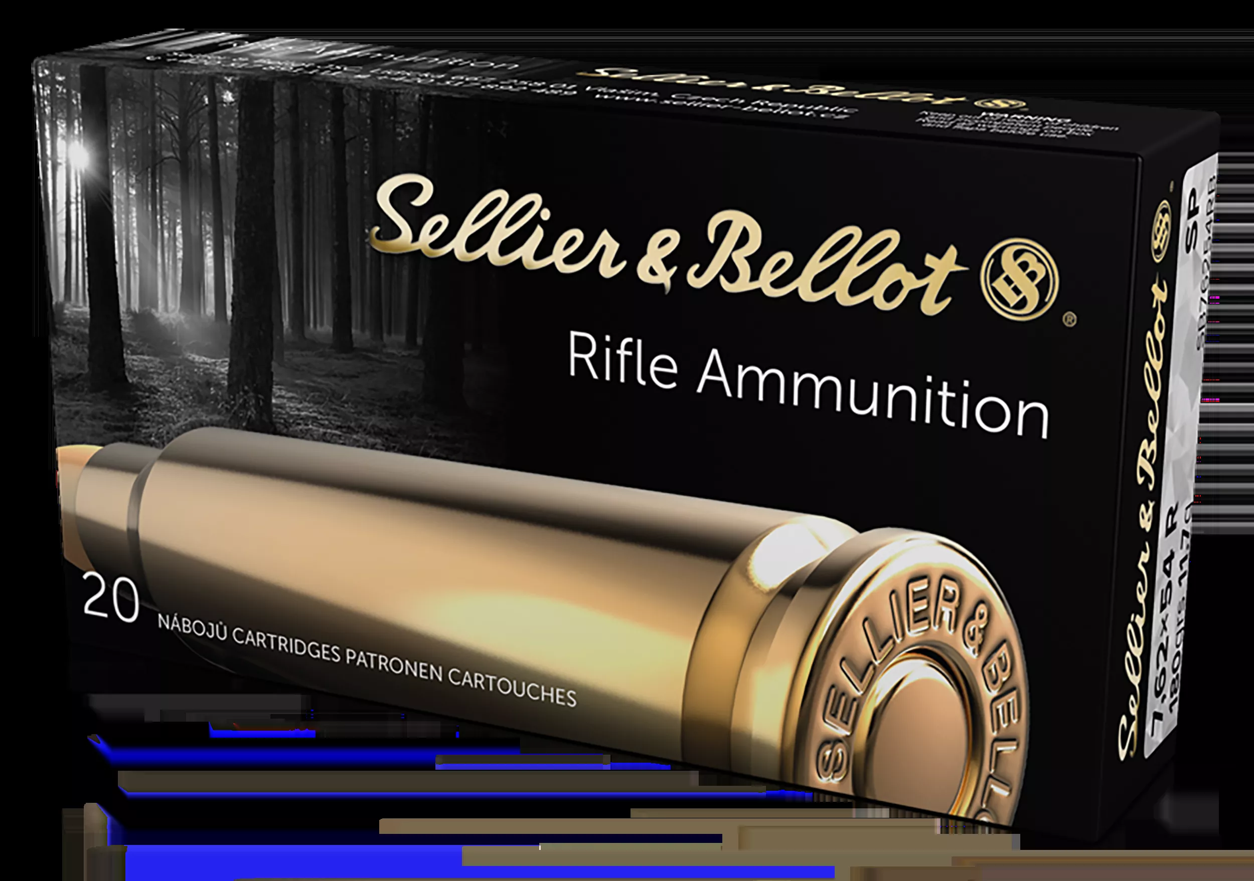 Sellier & Bellot Rifle 7.62x54mmR 180 gr Soft Point (SP) 20 Bx