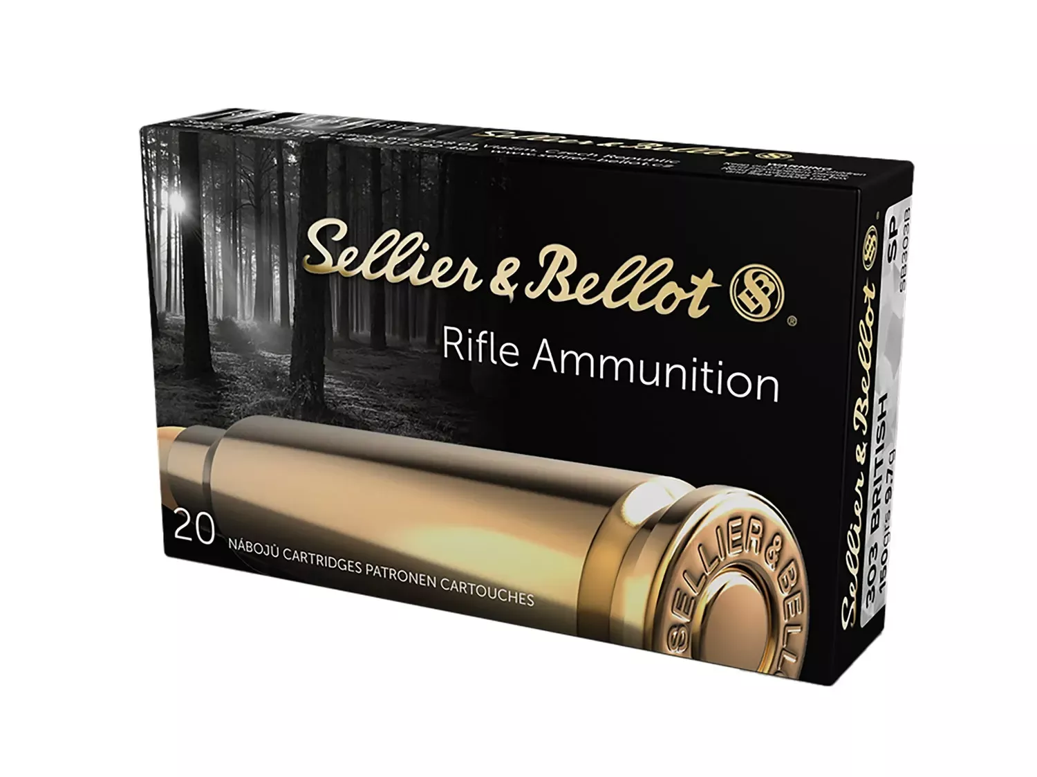 Sellier & Bellot SB303B Rifle303British 150gr Soft Point 20 Per Box/20 Case