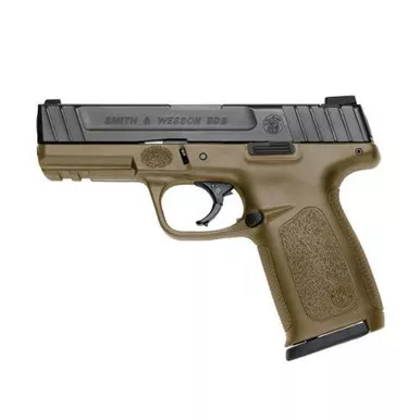 Smith & Wesson SD9 9mm Luger Pistol 4" Barrel 16+1 Round Flat Dark Earth Frame