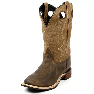 SMOKY MOUNTAIN BOOTS Mens Timber Western Brown Distress Leather Boots (4052)