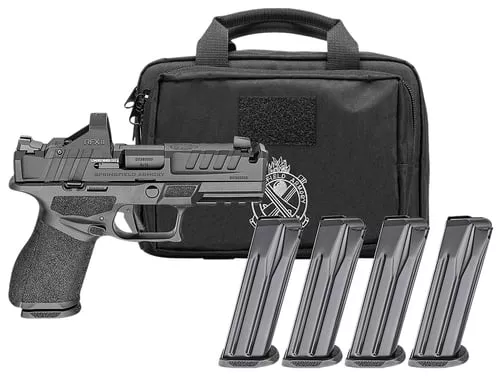 Springfield Gear Pac Echelon 4.0C Comp Handgun 9mm Luger 151&183rd Magazines 4 Comp Barrel Green Dot & Bag