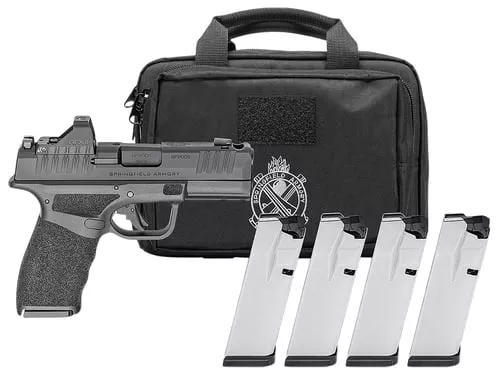 SPRINGFIELD HELLCAT PRO COMP 9MM 3.8" 15RD 4 MAGS GEAR PAC