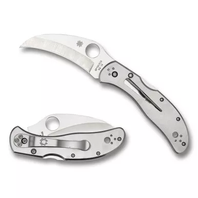 SPYDERCO HARPY CLIPIT SS 2.75" SILV