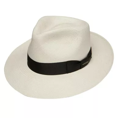 STETSON Adventurer Shantung Straw Fedora Hat (TSADTR)