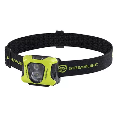 STREAMLIGHT Enduro Pro USB Yellow Headlamp with USB Cord, Elastic Headstrap (61435)
