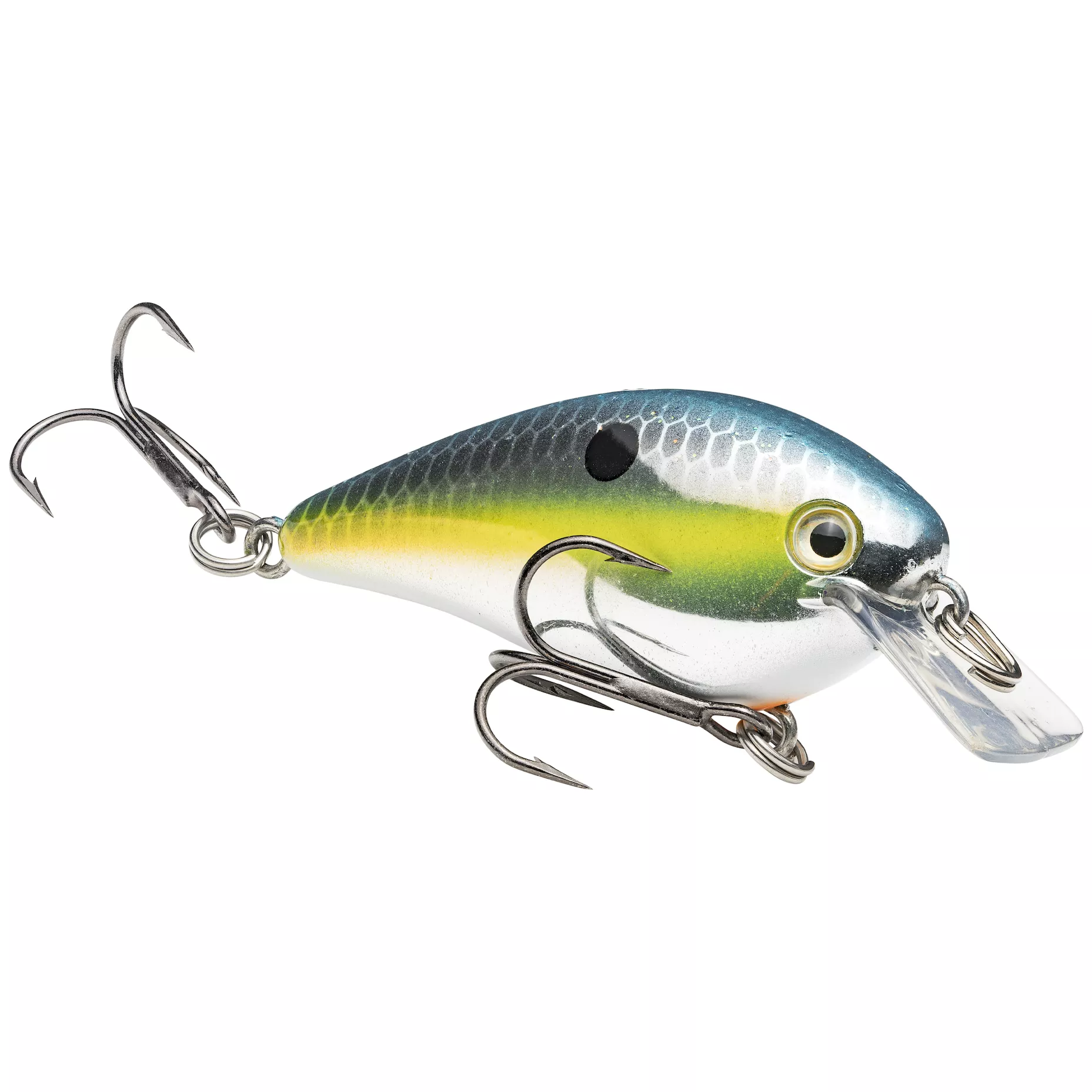 Strike King KVD Squarebill 1.0 Crankbait - Chrome Sexy Shad