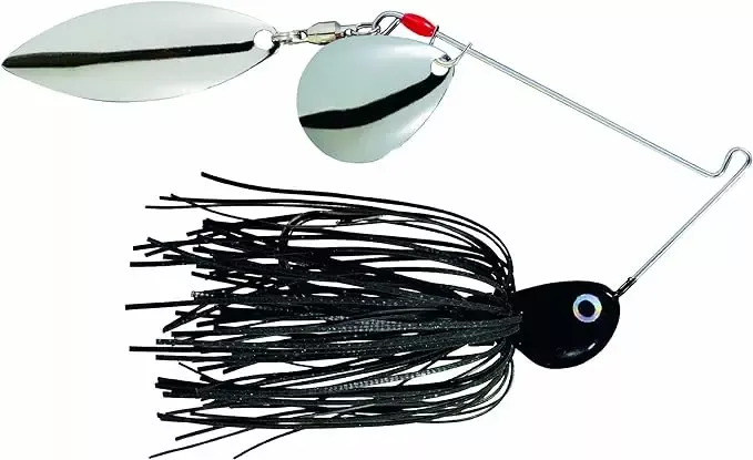 Strike King Potbelly Spinnerbait - 3/8 oz. Colorado Willow Black